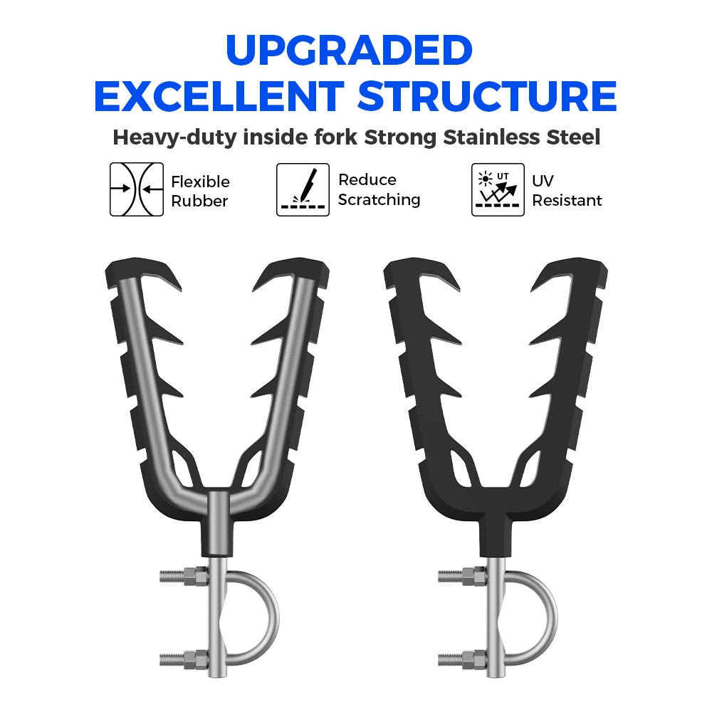 ATV UTV Gun & Tool Rack Mount with Rubber Straps | 0.8–1.3" Bar ATV Tool Rack Mount Nixie
