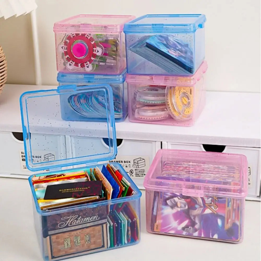 Transparent Flip Storage Box – Cards, Jewelry & Desk Organizer Flip Storage Box Nixie