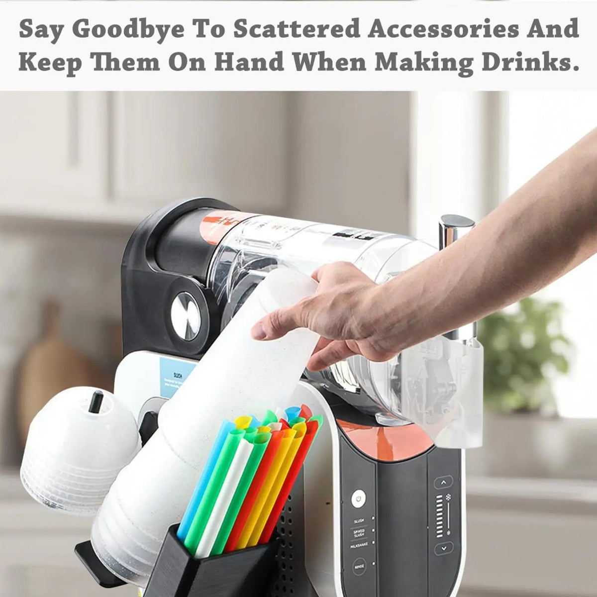 Cup Organizer for Ninja Slushie Machine FS301 FS300 Side Mount Kitchen Cup Organizer Nixie