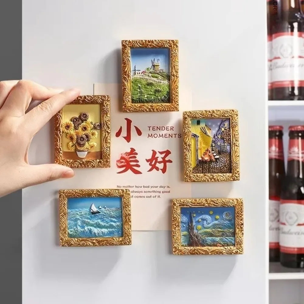 3D Cartoon Resin Fridge Magnets – Picture Frame Home Decor Decorative Fridge Magnet Nixie