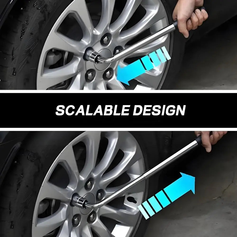 Telescoping Lug Wrench 17/19/21/23mm with Sockets | Car Repair Telescoping Lug Wrench Nixie