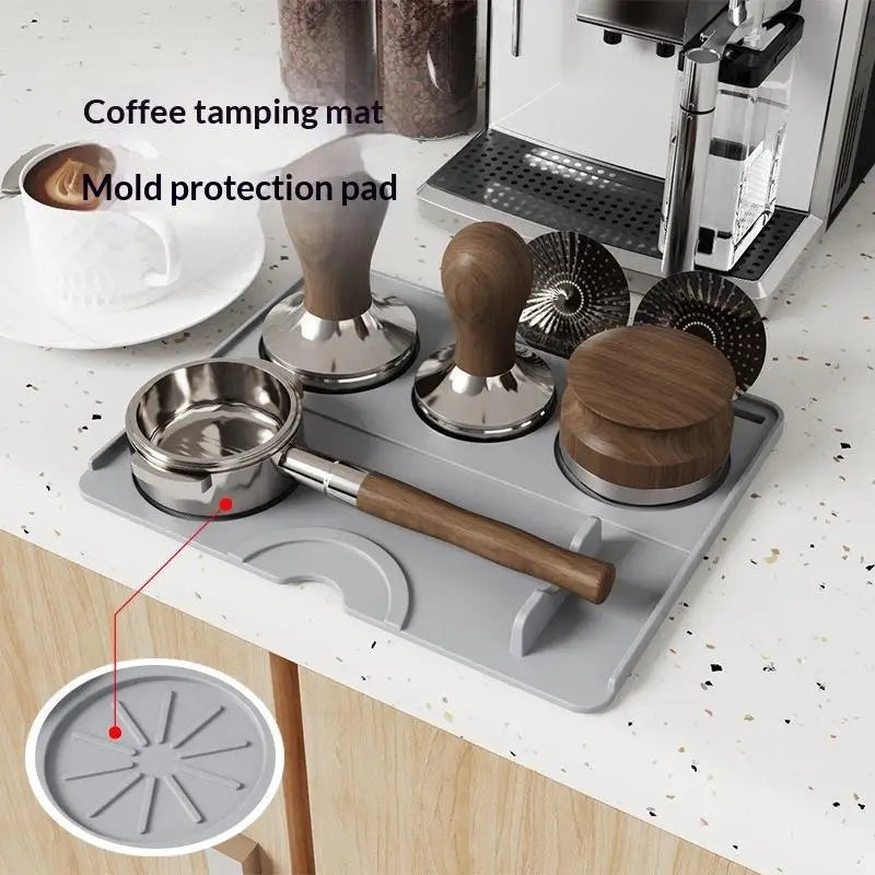 Espresso Tamping Mat – Non-Slip Food-Grade Silicone Pad Coffee Tamping Mat Nixie