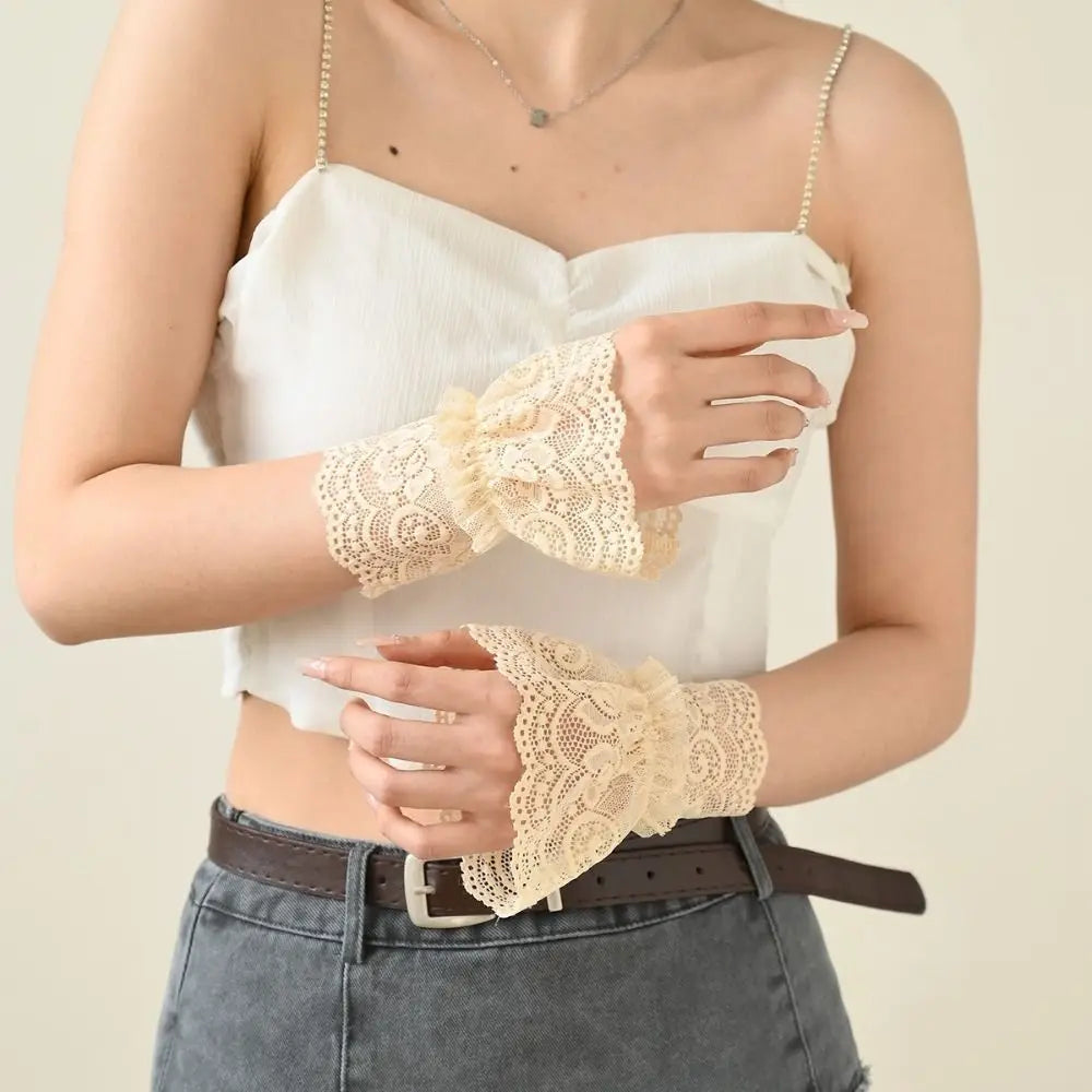 Detachable Lace Wrist Cuffs – False Sleeve Cuffs for Women Lace Wrist Cuffs Nixie