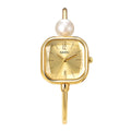 Women's Retro Quartz Wristwatch – Simple Versatile Daily Wear Women's Wristwatch Nixie Gold