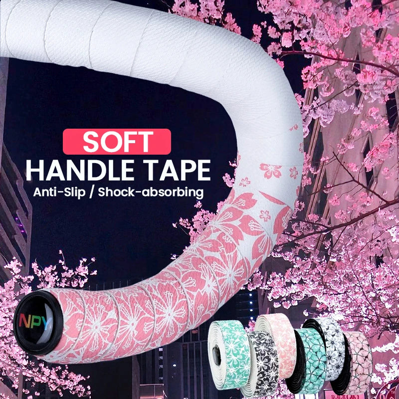 Sakura Road Bike Handlebar Tape – Anti-Slip Cushioned Wrap Bike Handlebar Tape Nixie