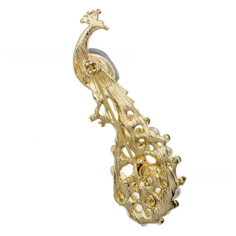 Crystal Pearl Rhinestone Brooch – Retro Collar Pin for Women Fashion Brooch Nixie