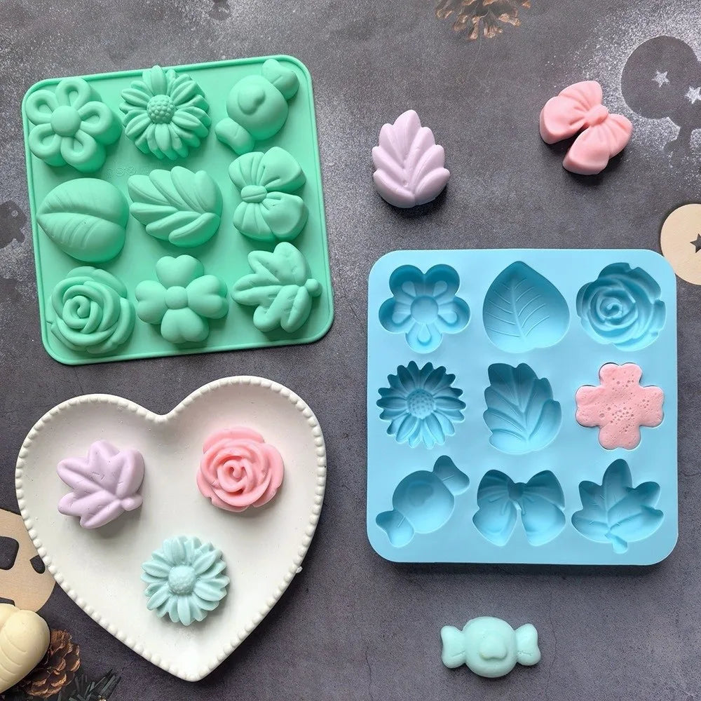 3D Silicone Cake Jelly Mold – 9 or 18 Compartments, Non-Stick