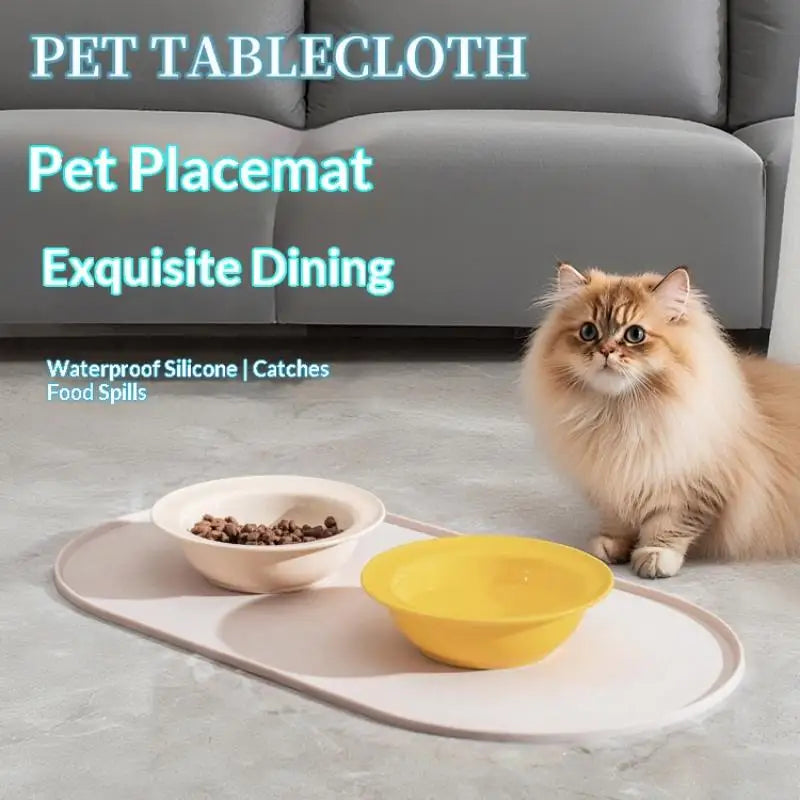 Non-Slip Waterproof Silicone Pet Feeding Mat for Cats & Dogs Pet Feeding Mat Nixie