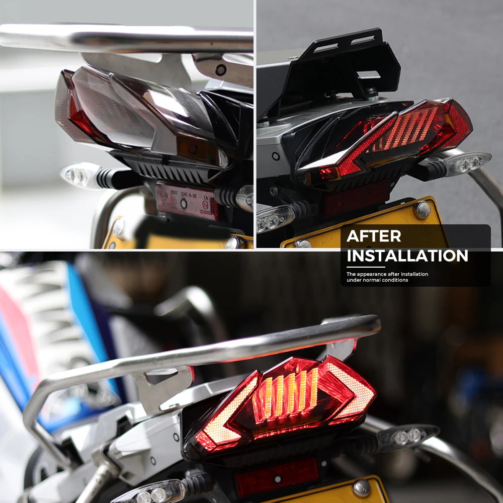 KEMIMOTO LED Tail Light for BMW R1250GS R1200GS ADV E24 Motorcycle Tail Light Nixie