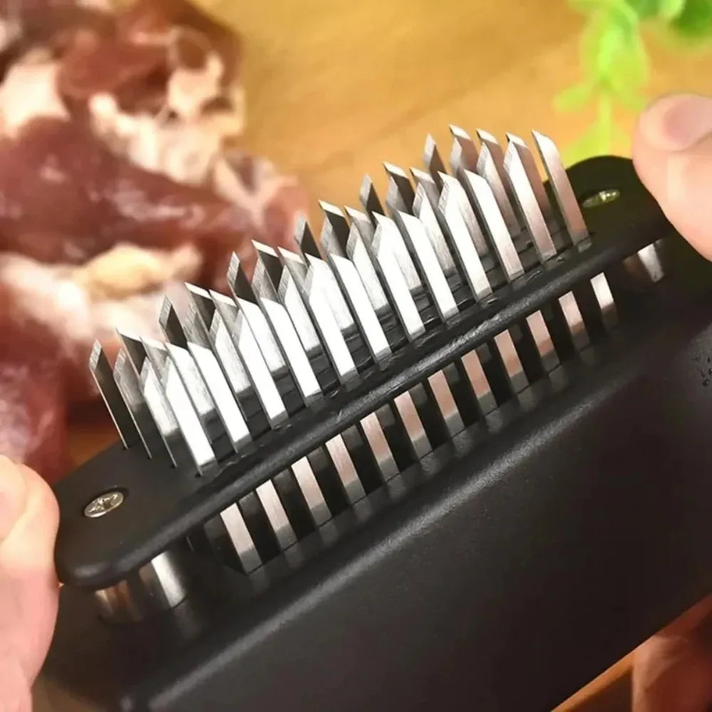48-Blade Stainless Steel Meat Tenderizer | Kitchen Tool
