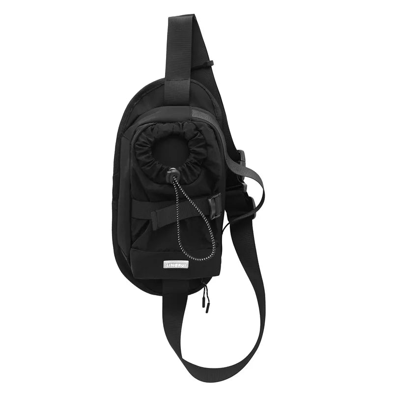 Japanese Workwear Nylon Crossbody Chest Bag – Men's Shoulder Bag Crossbody Chest Bag Nixie