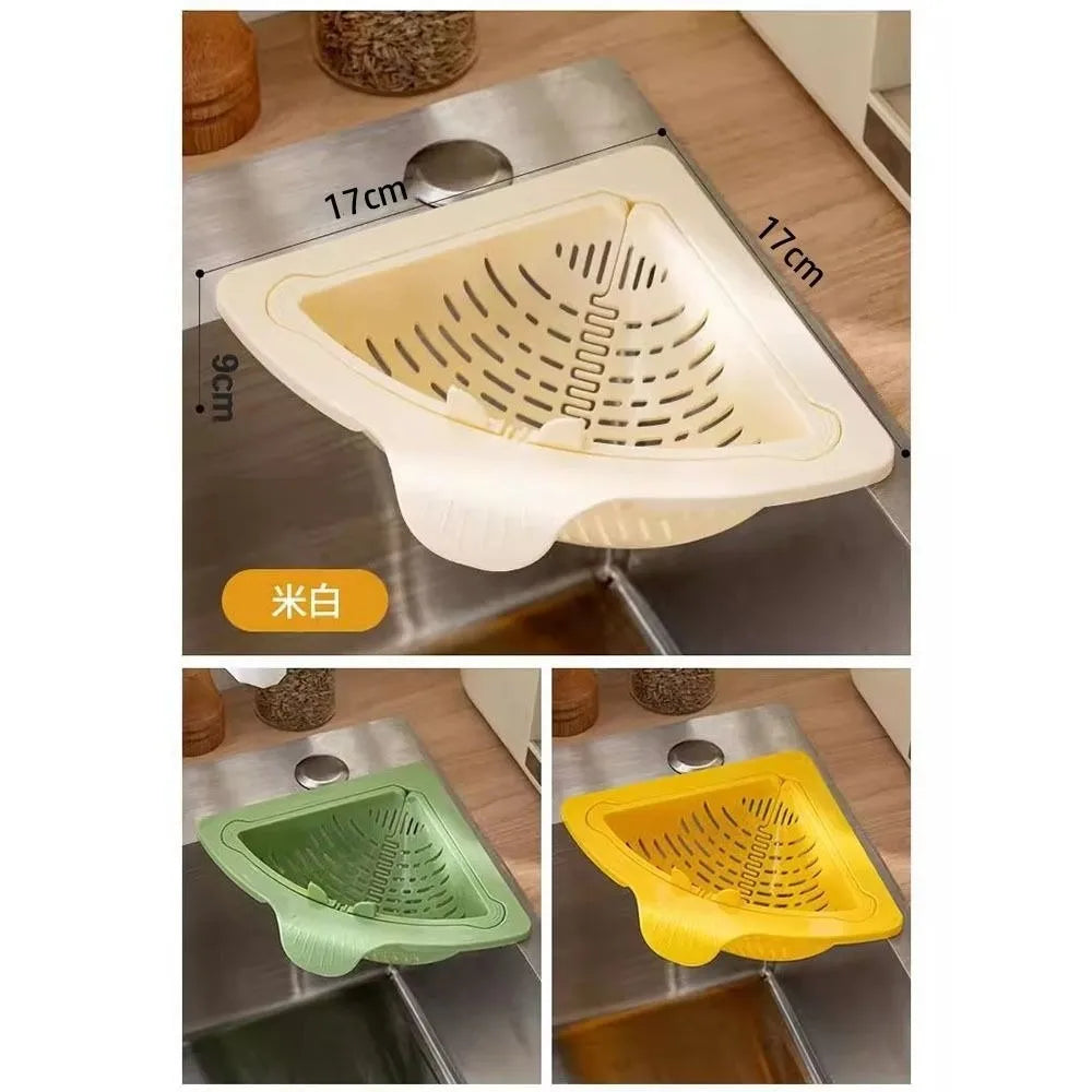 Magnetic Triangle Sink Drain Basket – Food Waste Filter Sink Drain Basket Nixie