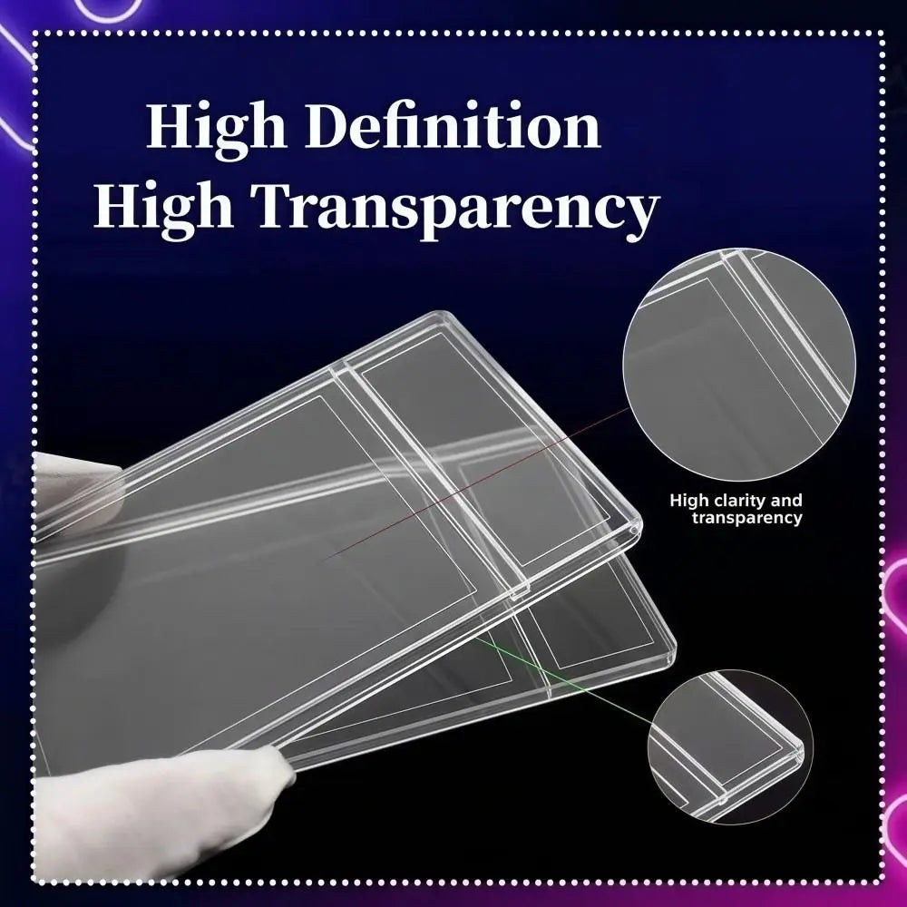 Transparent 35PT Trading Card Case UV Protection Collectible Box Trading Card Case Nixie