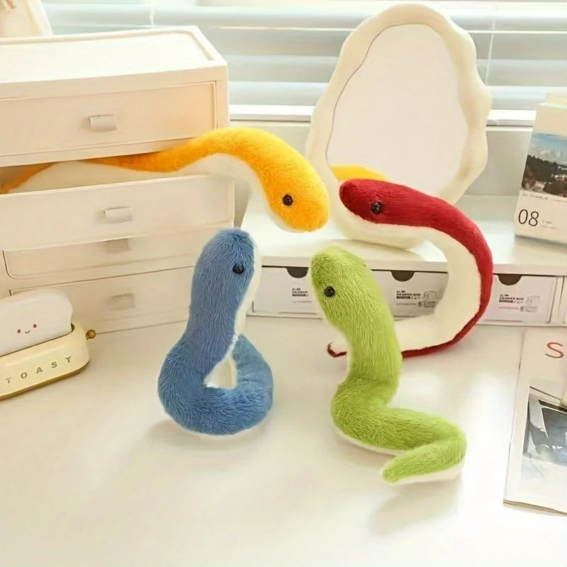 Year of the Snake Plush Keychain – Cute Green Snake Stuffed Toy Plush Toy Keychain Nixie