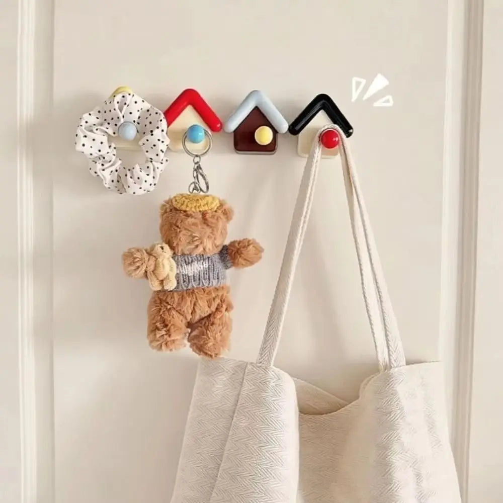 House Shaped Self-Adhesive Wall Hook – No Drill Key Hanger