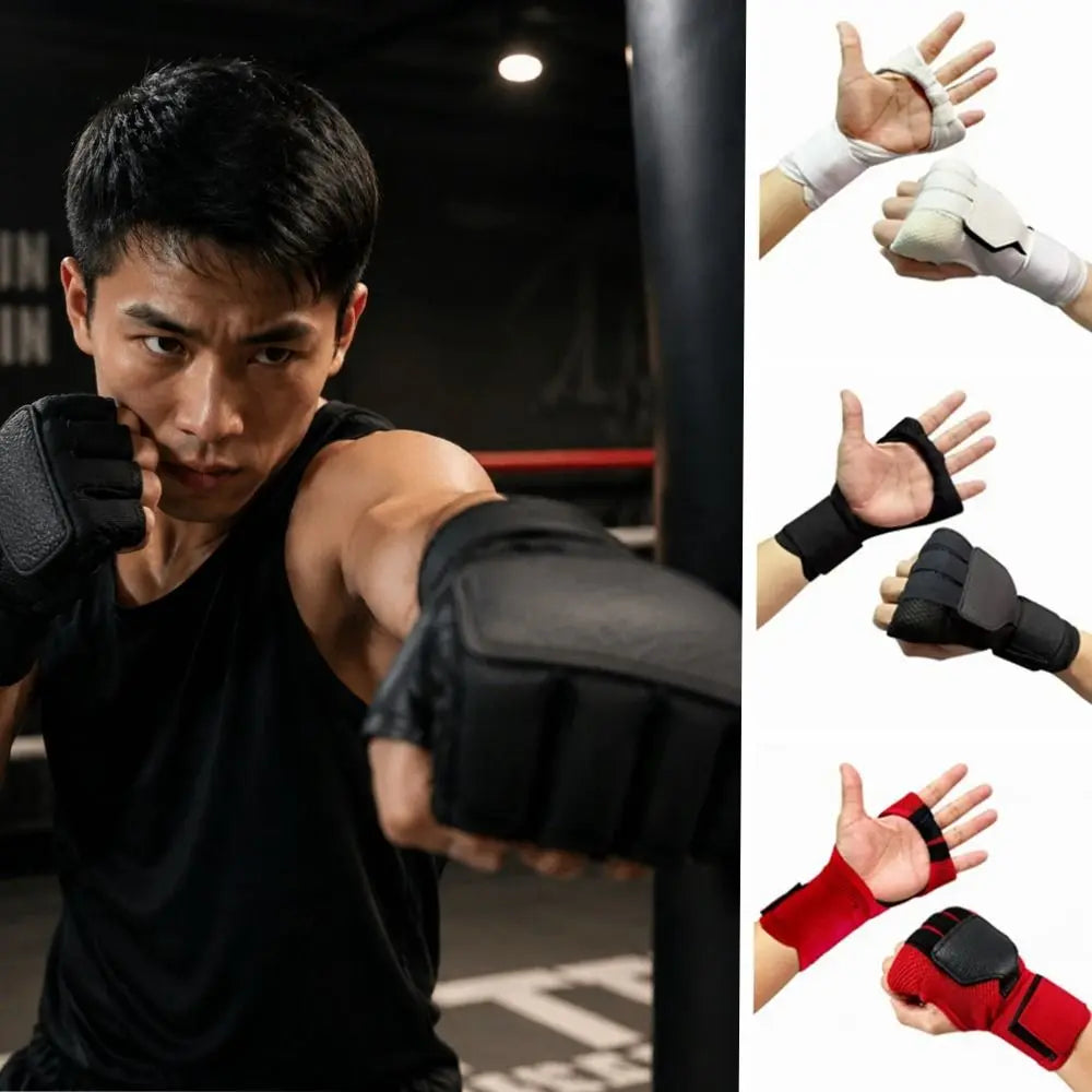 Polyester Boxing Gloves – Padded Sparring Mitts & Wrist Support