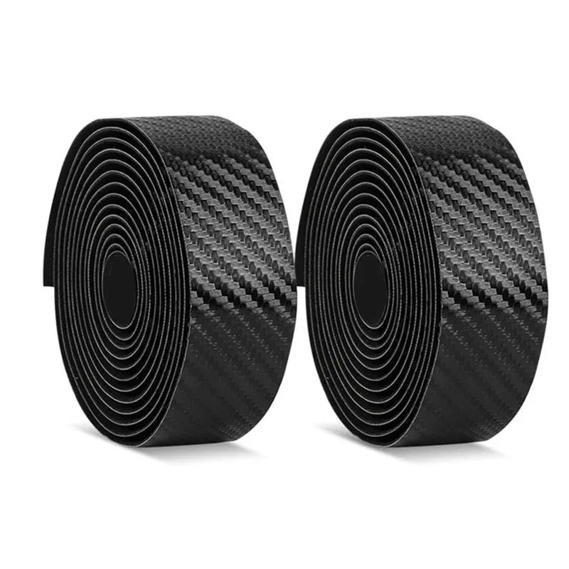 Carbon Fiber PU Road Bike Handlebar Tape – Anti-Slip Bar Wrap Bicycle Handlebar Tape Nixie Black
