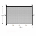 Retractable Mesh Pet Safety Gate – Folding Dog Barrier Fence
