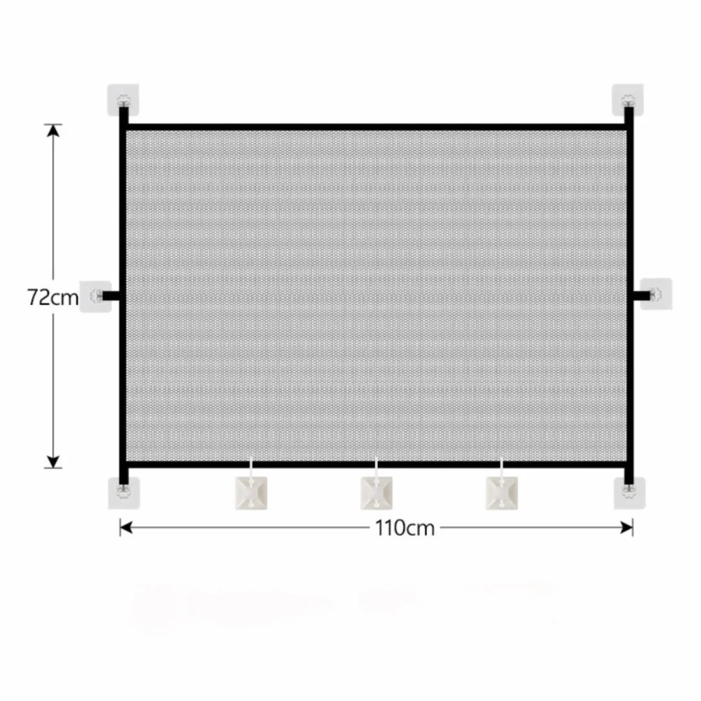 Retractable Mesh Pet Safety Gate – Folding Dog Barrier Fence