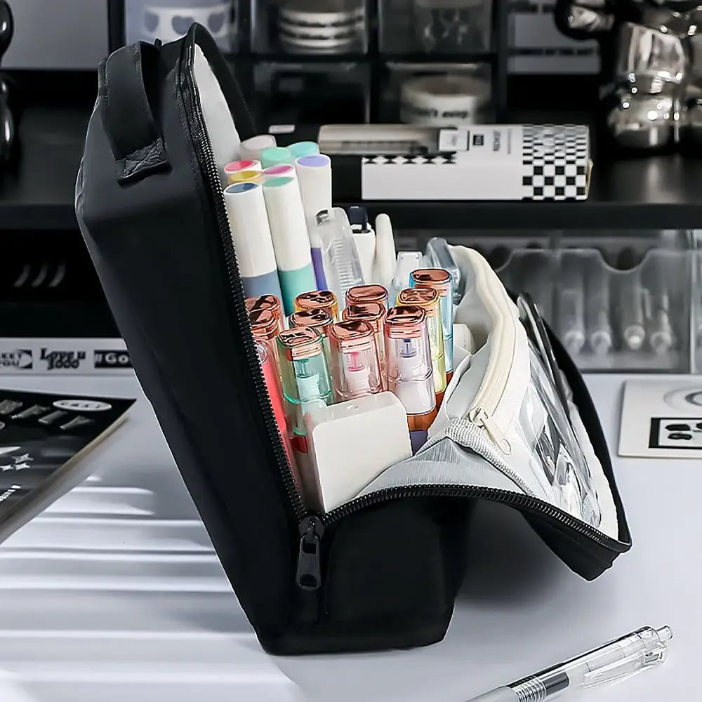 Large Capacity 11-Layer Pencil Case with Handle | DIY Pen Bag Pencil Case Nixie