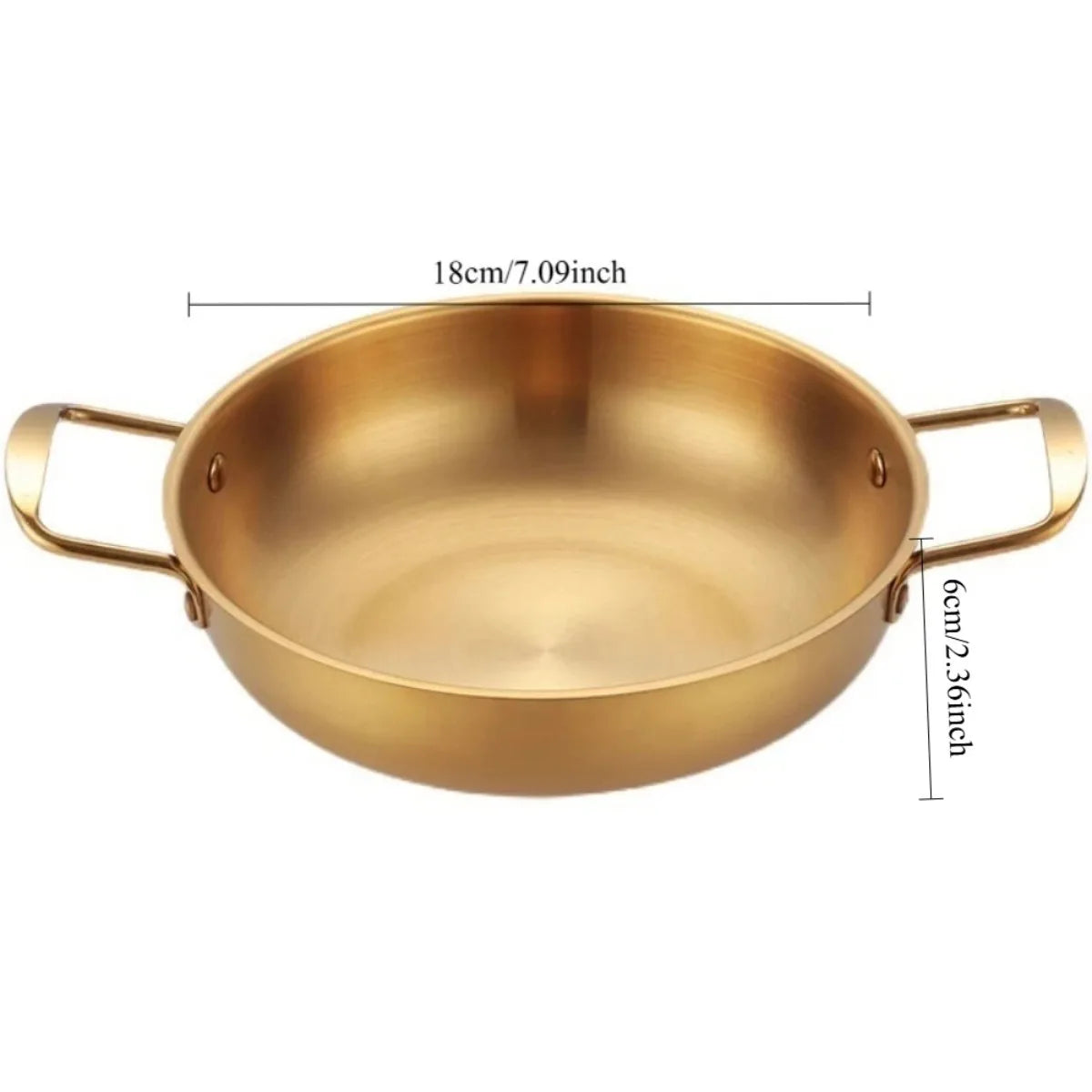 Stainless Steel Korean Ramen Pot with Handles | FEB.WIND Soup & Stock Pot Nixie