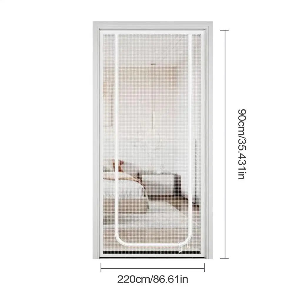 Zipper Pet Screen Door – Cat & Dog Proof Mesh 35x87" | Nixie