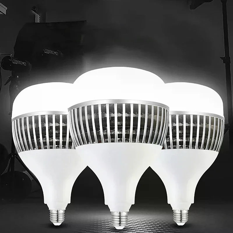 High Power E27 LED Bulb 50-300W Garage & Home Light 220V LED Light Bulb Nixie