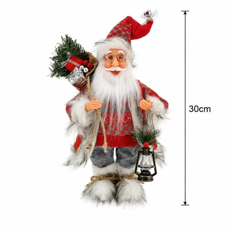 Santa Claus Standing Figurine – Handcrafted Christmas Decor