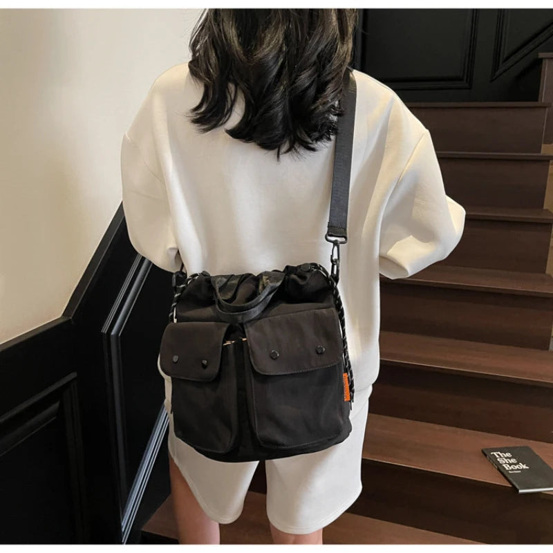 Minimalist Crossbody Bag – Women's Nylon Messenger Shoulder Bag Crossbody Shoulder Bag Nixie