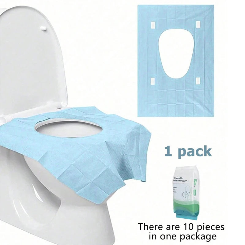 Disposable Toilet Seat Covers 10/30 Pack – Travel & Waterproof Disposable Toilet Cover Nixie 10PCS