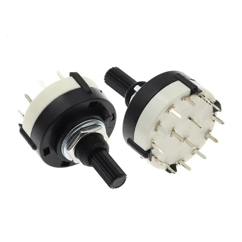 RS26 Rotary Band Selector Switch 1-4 Pole 3-12 Position PCB Mount Rotary Selector Switch Nixie