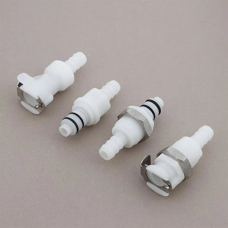 Quick Disconnect Hose Coupling 1/4 5/16 3/8 Valved Barb Connector