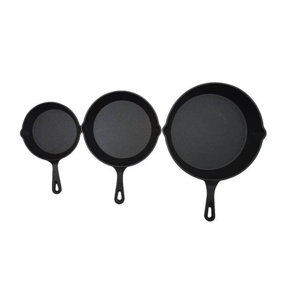 6-Inch Cast Iron Skillet with Drip Spouts | Camping & Home Cast Iron Skillet Nixie
