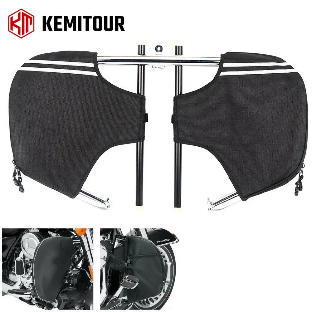 Motorcycle Soft Lower Chaps Leg Bag Touring Road King Glide 1980-2025 Motorcycle Soft Lowers Nixie Default Title