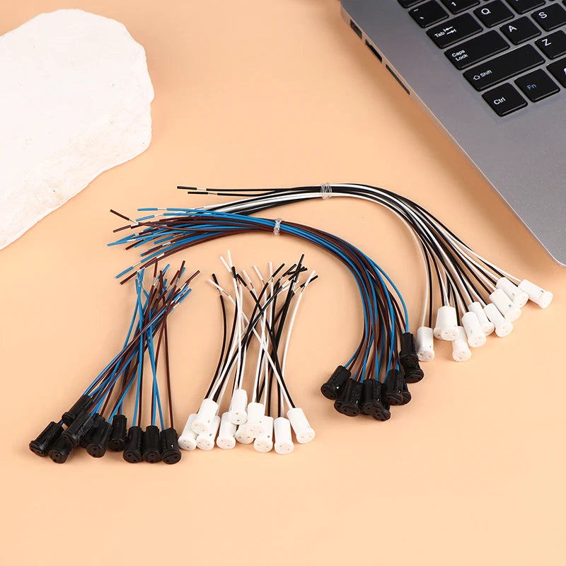 10pcs G4 Lamp Socket Wire Adapter for LED & Halogen Bulbs