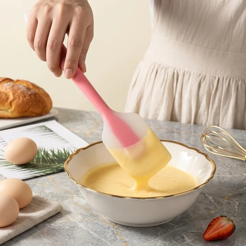 5-Piece Silicone Spoon Set – Non-Stick Heat-Resistant Utensils Silicone Kitchen Utensils Nixie
