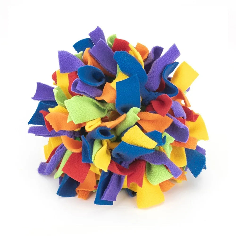 Rainbow Snuffle Ball Dog Enrichment Toy – Brain Training & Slow Feed Dog Enrichment Toy Nixie Pet Sniff Ball
