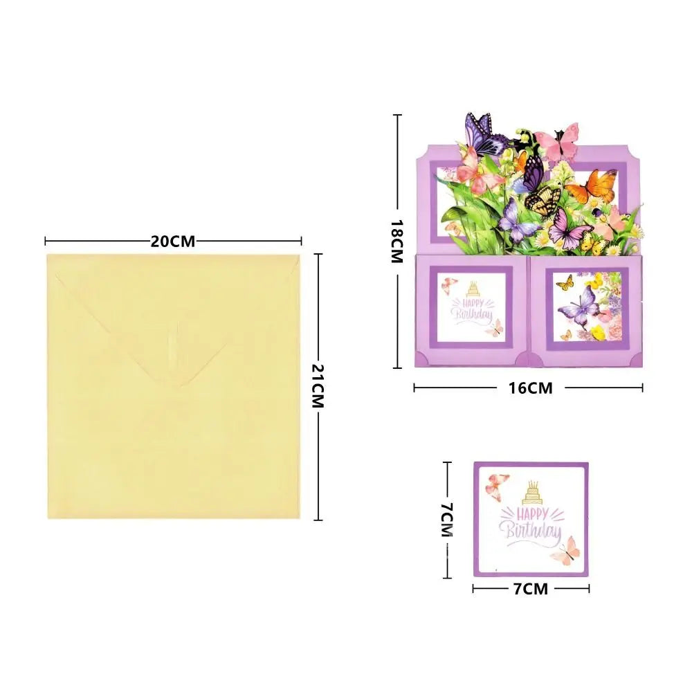 3D Pop-Up Flower Bouquet Greeting Card – Birthday & Wedding Pop-Up Greeting Card Nixie