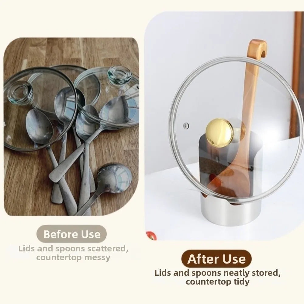 Stainless Steel Utensil & Spoon Holder Rack – Kitchen Organizer Utensil Holder Rack Nixie