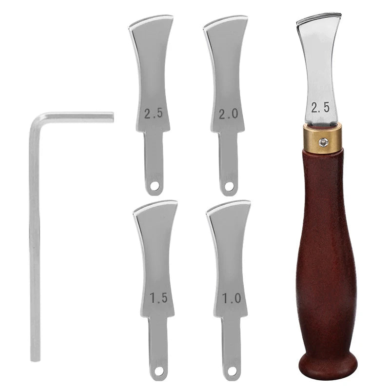 Leather Edge Creaser Tool – Stainless Steel Hot Press Liner Leather Crafting Tool Nixie