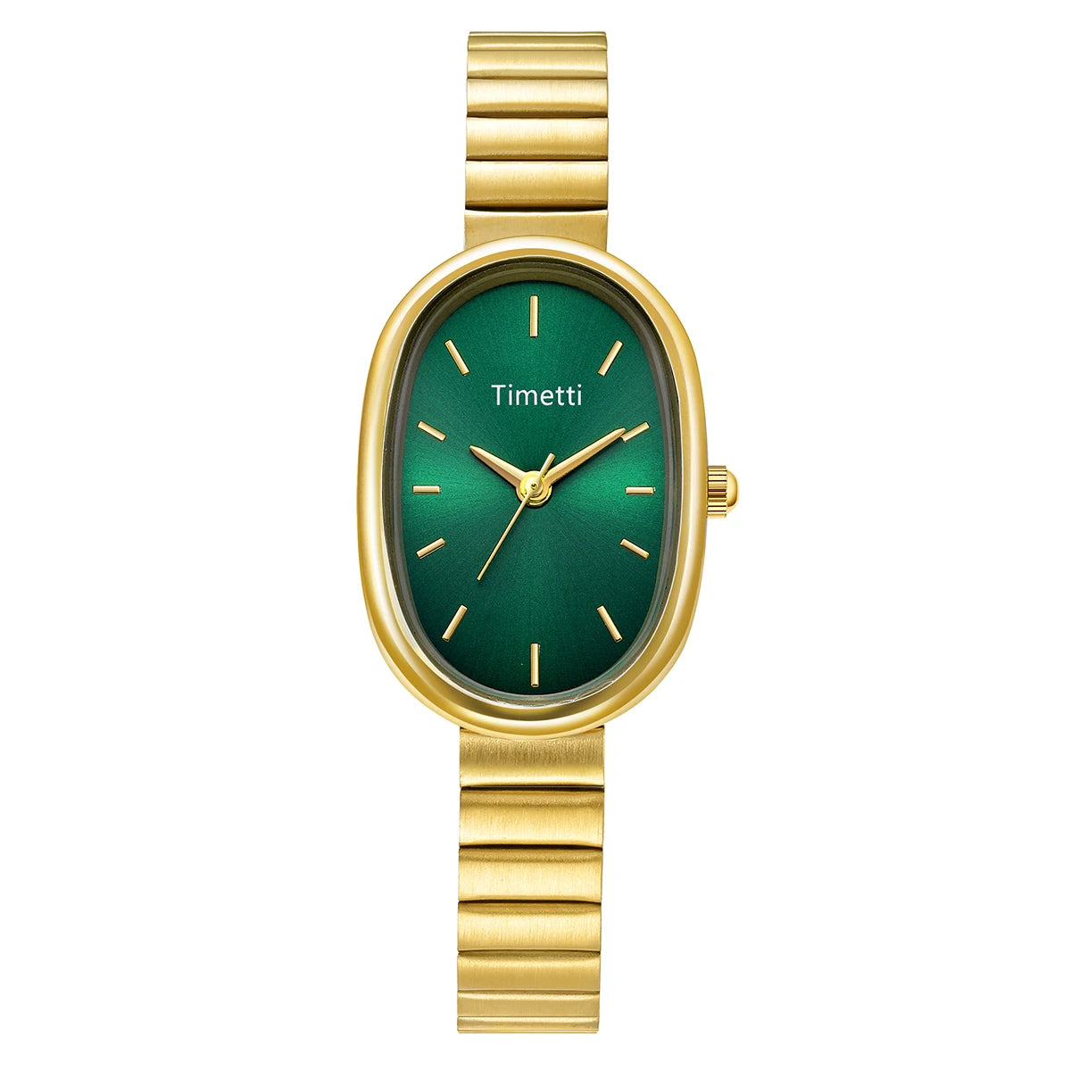 Timetti Women's Roman Numeral Casual Quartz Watch | Alloy Women's Quartz Watch Nixie green