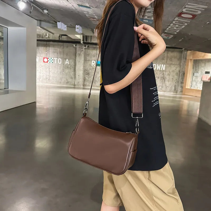 Retro Pillow Crossbody Bag | Unisex Patent Leather Shoulder Bag Crossbody Shoulder Bag Nixie