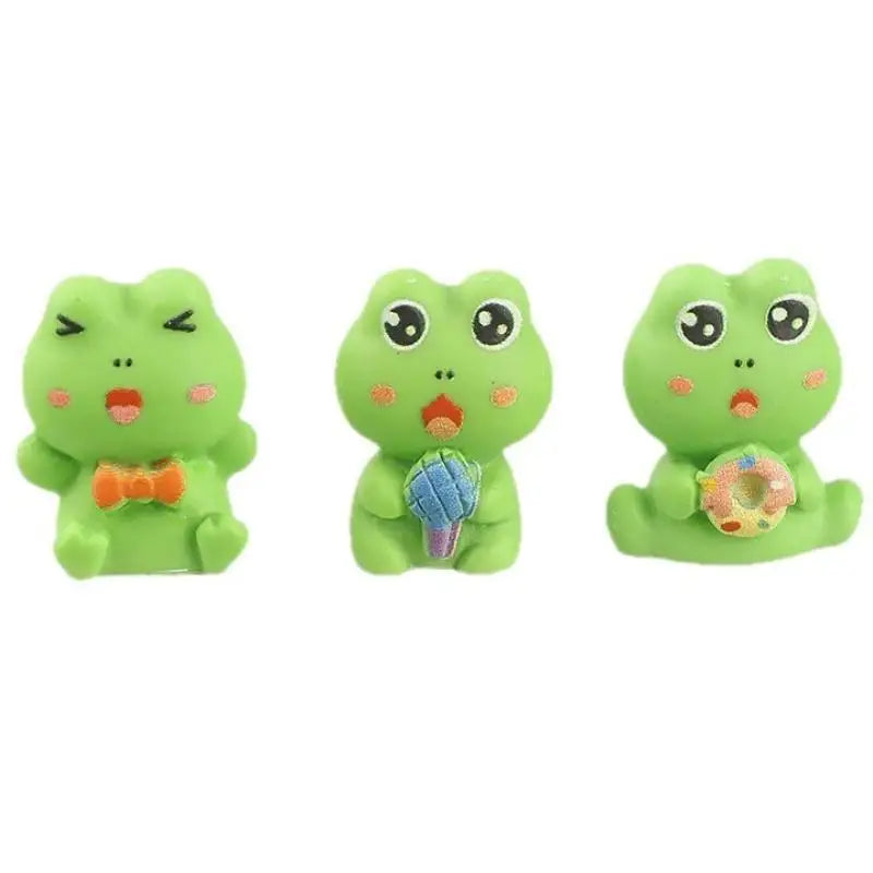 10PCS Mini Resin Frog Figurines – Fairy Garden & Bonsai Decor Miniature Figurine Set Nixie