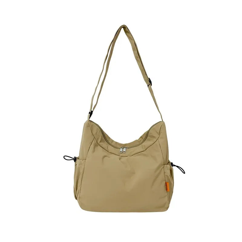 Nixie Large-Capacity Nylon Crossbody Bag – Lightweight Travel Crossbody Shoulder Bag Nixie Khaki