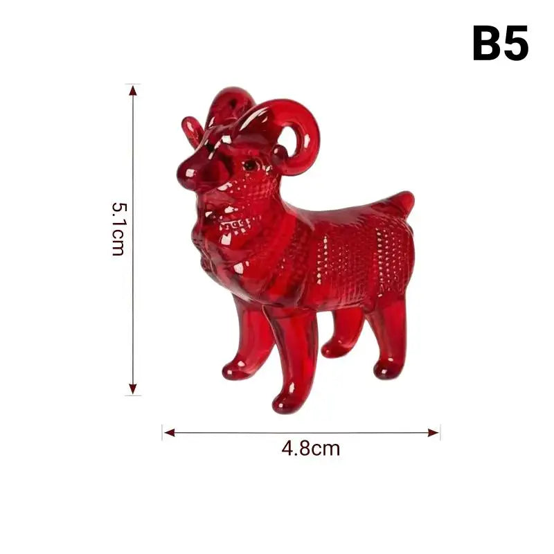 2027 Zodiac Sheep Crystal Figurine – Décor & Gift