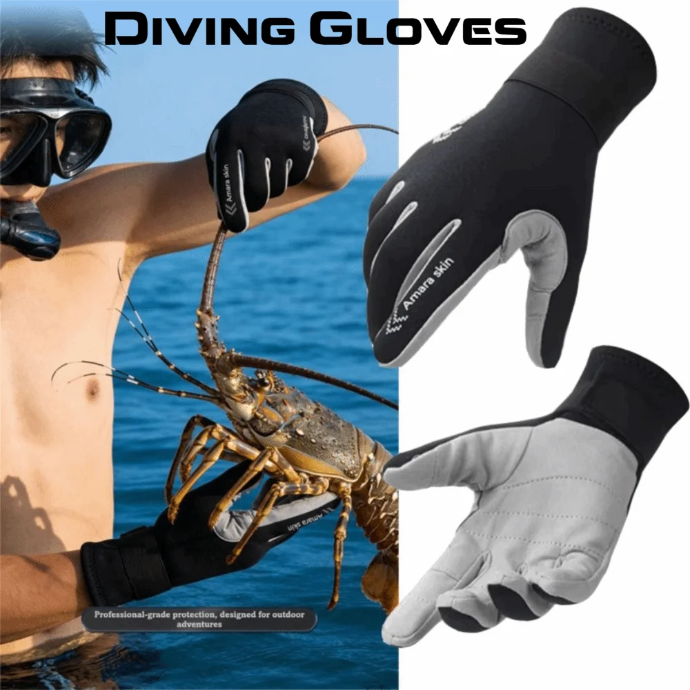 2mm Neoprene Diving Gloves – Anti-Slip Surfing & Fishing Gloves Neoprene Diving Gloves Nixie