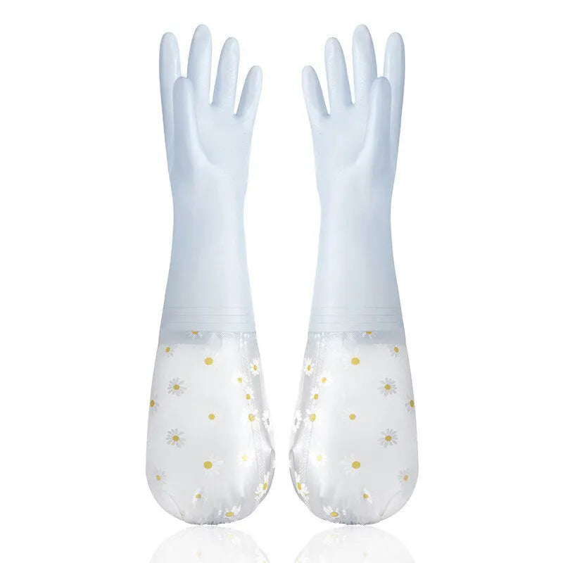 Waterproof Latex Rubber Gloves for Kitchen & Household Cleaning Household Cleaning Gloves Nixie Blue