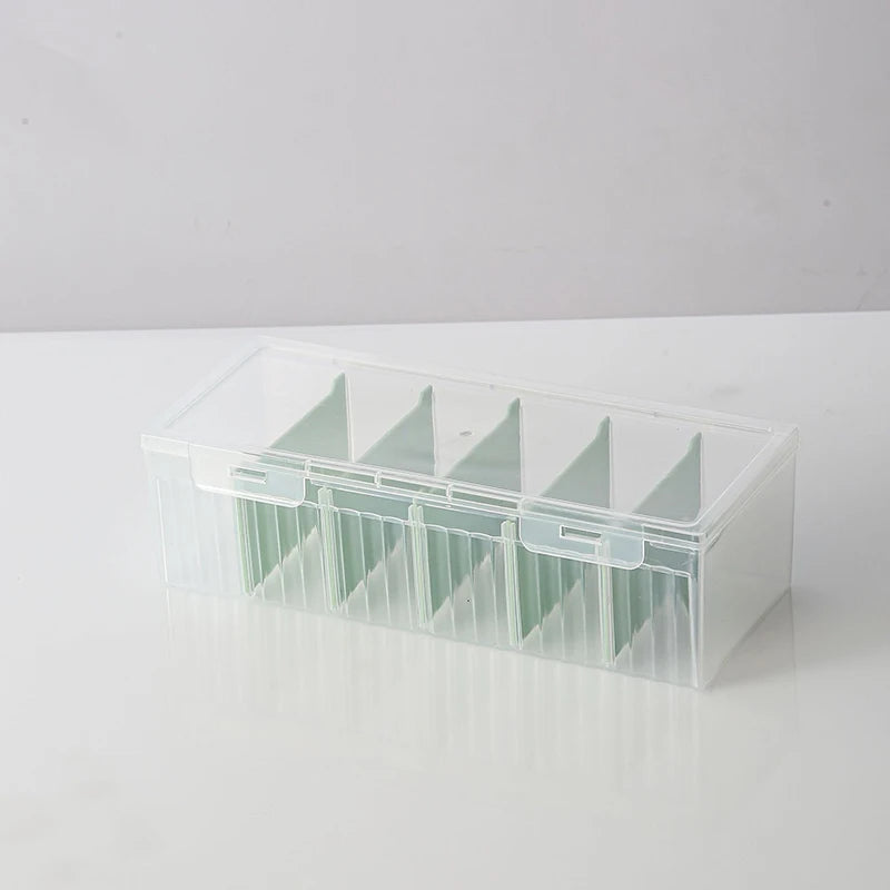 Clear Card Storage Box – Holds 550+ Cards & Adjustable Dividers Card Storage Organizer Nixie Green