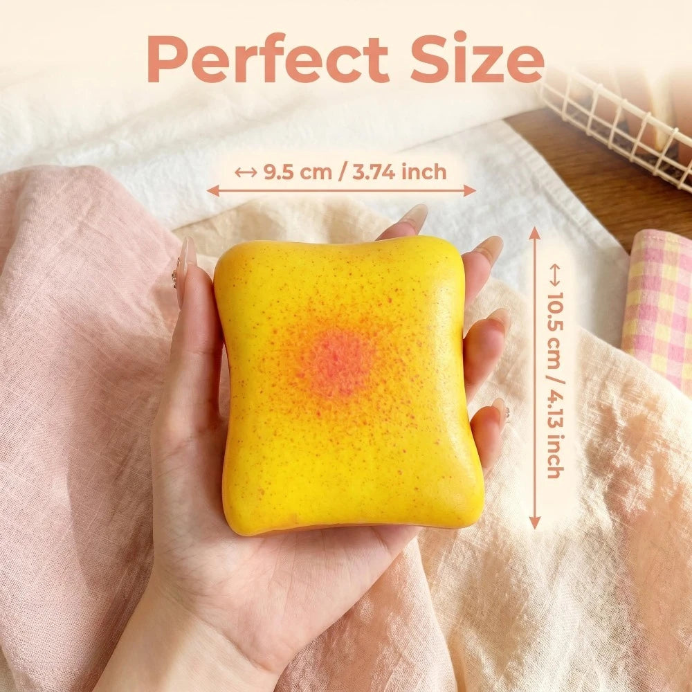 Butter Toast Bread Squishy Toy – Slow-Rise Sensory Fidget Squishy Fidget Toy Nixie