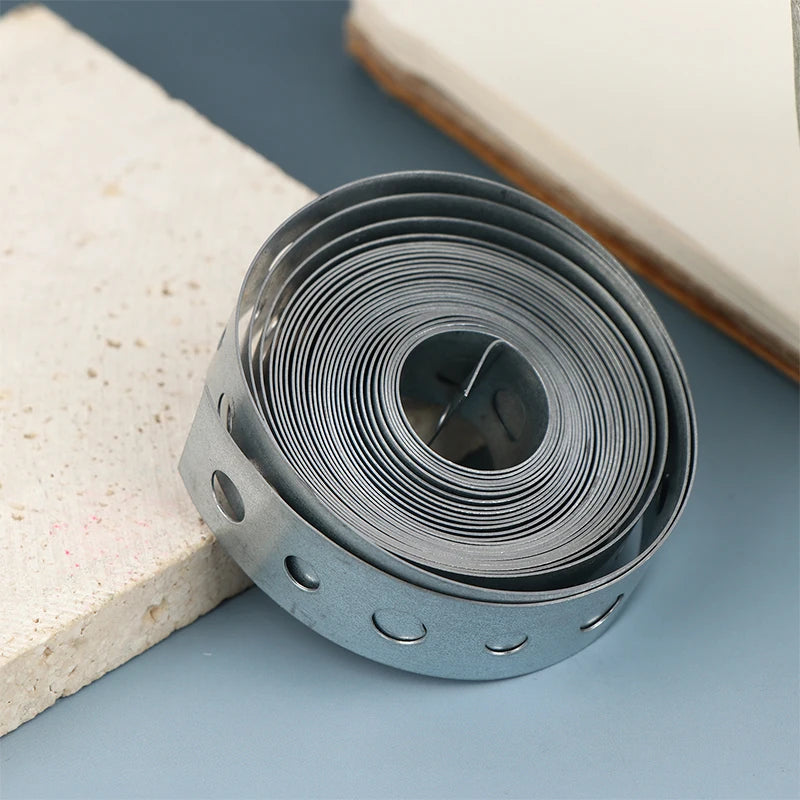 Galvanized Steel Pre-Punched Hanger Strap Tape 3M x 18mm Metal Hanger Strap Nixie